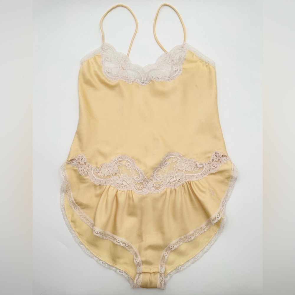 Christian Dior Pastel Butter Yellow Teddy Vintage